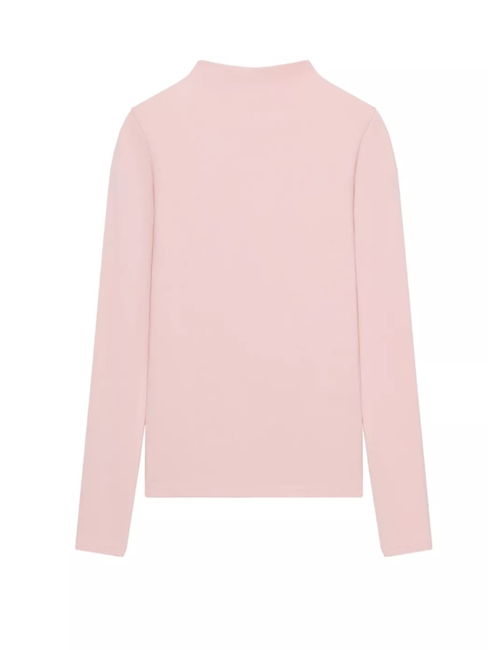 Zara Light Pink Long Sleeve Mock Neck Top